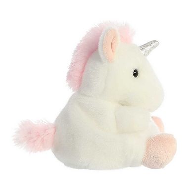 Aurora Mini White Palm Pals 5" Sassy Unicorn Adorable Stuffed Animal