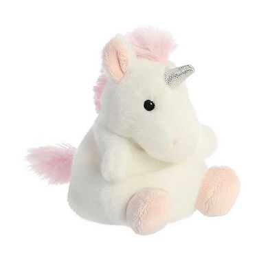 Aurora Mini White Palm Pals 5" Sassy Unicorn Adorable Stuffed Animal