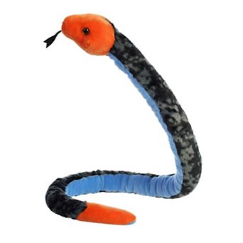 Aurora X-Large Multi-Color Snake 50" Blue Malayan Coral Snake Realistic Stuffed Animal