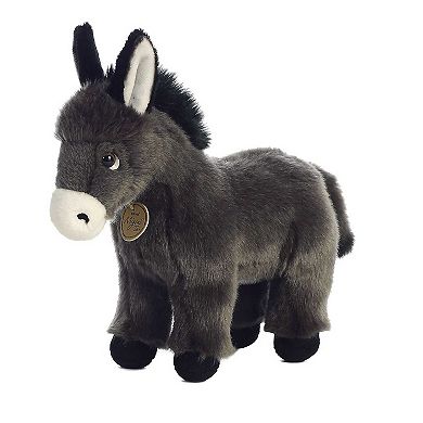Aurora Medium Gray Miyoni Tots 11" Donkey Foal Adorable Stuffed Animal