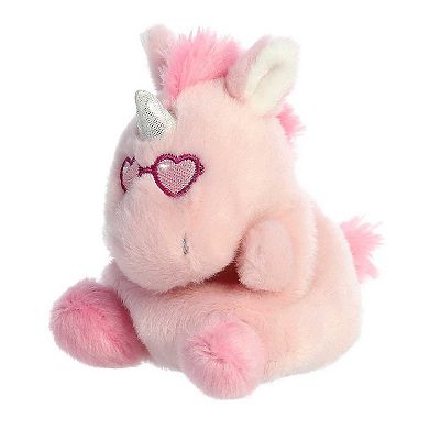 Aurora Mini Pink Valentine Palm Pals 5" Dolly Pink Unicorn Heartwarming ...