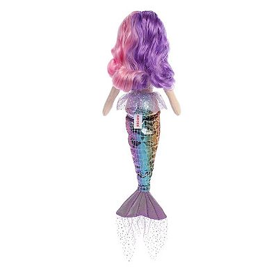 Aurora Large Multicolor Sea Sparkles 18" Sea Iris Enchanting Stuffed Animal