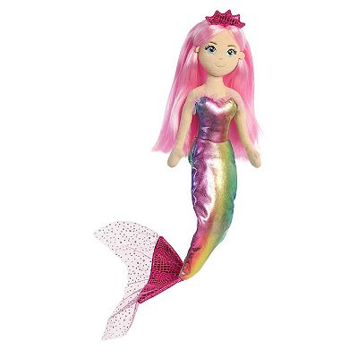 Aurora Large Pink Sea Sparkles 18" Nanda Enchanting Stuffed Animal