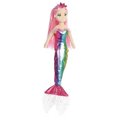 Aurora Large Pink Sea Sparkles 18" Nanda Enchanting Stuffed Animal