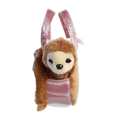 Aurora Small Brown Fancy Pals 7" Minty Sloth Fashionable Stuffed Animal