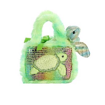 Aurora Small Multicolor Fancy Pals 7" Sea Turtle Fashionable Stuffed Animal