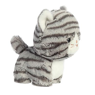 Aurora Small Grey Teddy Pets 7" Grey Tabby Playful Stuffed Animal
