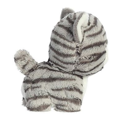 Aurora Small Grey Teddy Pets 7" Grey Tabby Playful Stuffed Animal