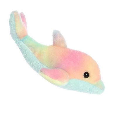 Aurora Small Blue Mini Flopsie 8" Rainbow Dolphin Adorable Stuffed Animal