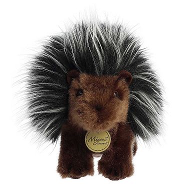 Aurora Medium Black Miyoni 10" Porcupine Adorable Stuffed Animal