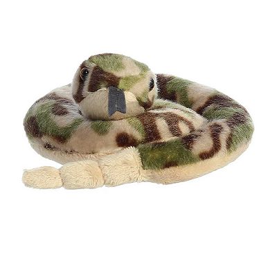 Aurora Small Green Mini Flopsie 8" Slick Snake Adorable Stuffed Animal