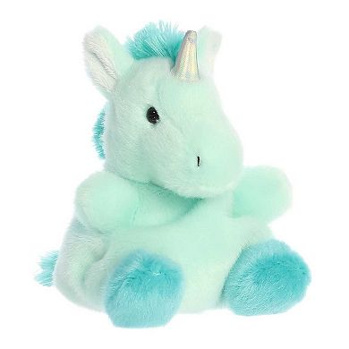 Aurora Mini Blue Palm Pals 5" Tilly Blue Unicorn Adorable Stuffed Animal