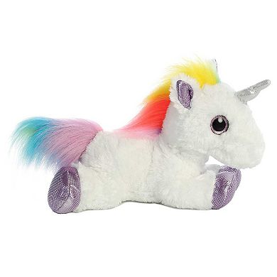 Aurora Medium White Sparkle Tales 12" Rainbow Unicorn Enchanting Stuffed Animal