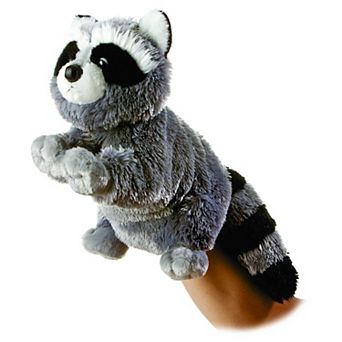 Aurora Medium Grey Hand Puppet 12" Bandit Interactive Stuffed Animal