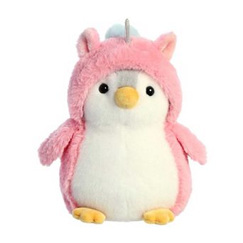 Aurora Small Pink PomPom Penguin 7" Unicorn Playful Stuffed Animal