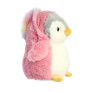 Aurora Small Pink PomPom Penguin 7" Unicorn Playful Stuffed Animal
