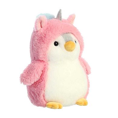 Aurora Small Pink PomPom Penguin 7" Unicorn Playful Stuffed Animal