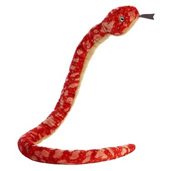 Aurora X-Large Red Snake 50" Red Corn Realistic Stuffed Animal