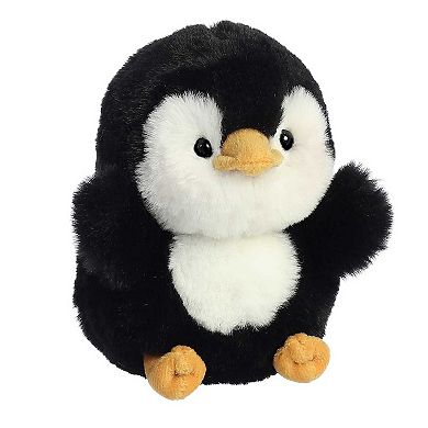 Aurora Mini Black Rolly Pet 5" Peewee Penguin Round Stuffed Animal