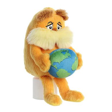 Aurora Medium Orange Dr. Seuss 11" Lorax Planet Earth Whimsical Stuffed Animal