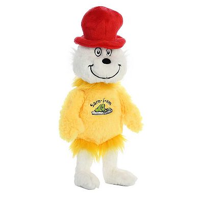 Aurora Medium Multicolor Dr. Seuss 12" Sam I Am Whimsical Stuffed Animal