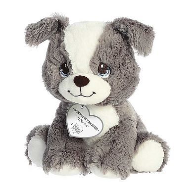 Aurora Small Grey Precious Moments 8.5" Winston Terrier Inspirational Stuffed Animal