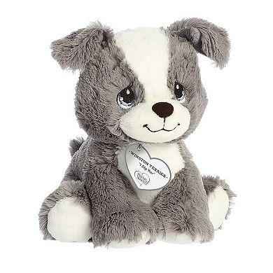 Aurora Small Grey Precious Moments 8.5" Winston Terrier Inspirational Stuffed Animal