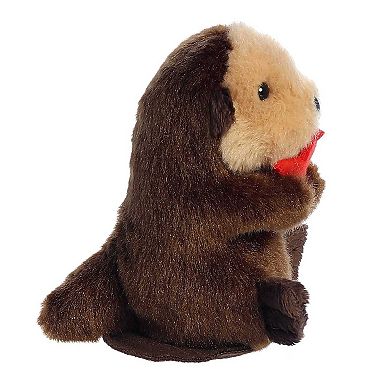 Aurora Mini Brown Shoulderkins 4.5" Spiffy Otter Adorable Stuffed Animal