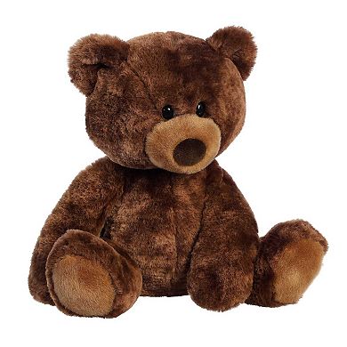 Aurora Large Brown Bear 12.5" Coco Swirl Bear Snuggly Stuffed Animal