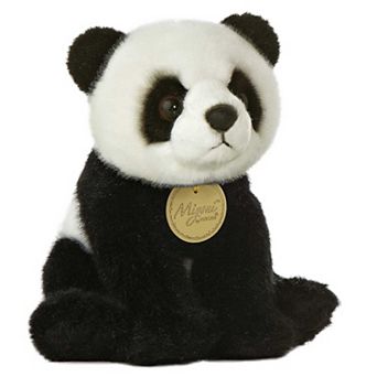 Aurora Small Black Miyoni 7.5" Panda Adorable Stuffed Animal