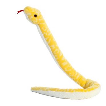 Aurora X-Large Yellow Snake 50" Albino Burmese Python Realistic Stuffed Animal