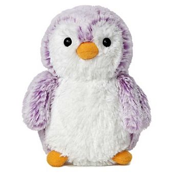 Aurora Small Violet PomPom Penguin 6" Brights Playful Stuffed Animal