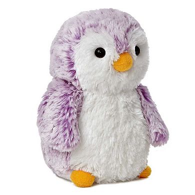 Aurora Small Violet PomPom Penguin 6" Brights Playful Stuffed Animal