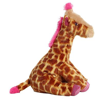 Aurora Medium Multicolor Destination Nation 12" Giraffe Pink Huggable Stuffed Animal