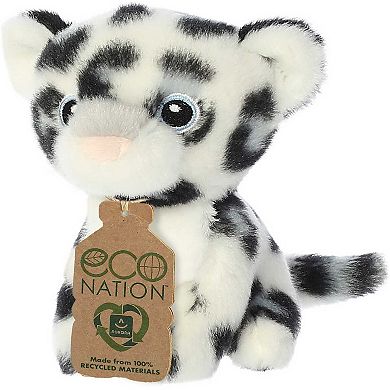 Aurora Mini White Eco Nation 5" Snow Leopard Eco-Friendly Stuffed Animal