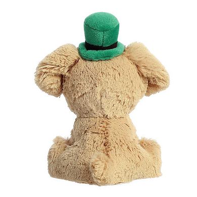 Aurora Small Brown St. Patrick's Day 6" Golden Lab Whimsical Stuffed Animal