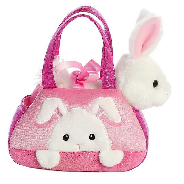 Aurora Small Pink Fancy Pals 7" Peek-A-Boo Bunny Fashionable Stuffed Animal