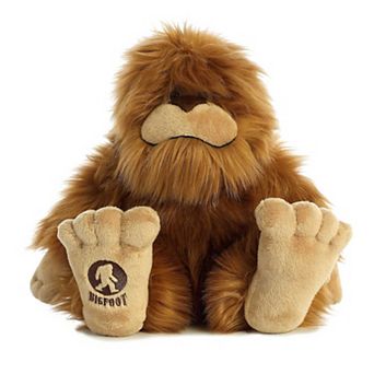 Aurora Large Brown Fantasy 12.5" Big Foot Mysterious Stuffed Animal