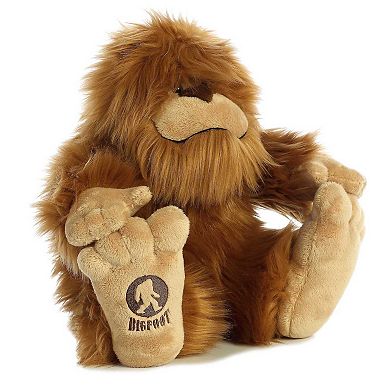 Aurora Large Brown Fantasy 12.5" Big Foot Mysterious Stuffed Animal