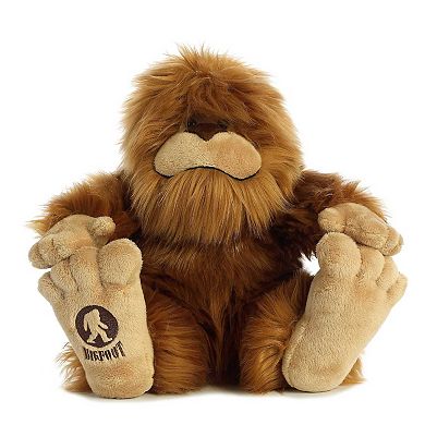 Aurora Large Brown Fantasy 12.5" Big Foot Mysterious Stuffed Animal