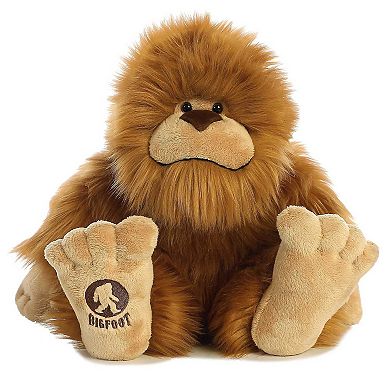 Aurora Large Brown Fantasy 12.5" Big Foot Mysterious Stuffed Animal