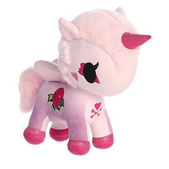 Aurora Small Pink tokidoki Flower Power 7.5" Peony Unicorno Enchanting Stuffed Animal