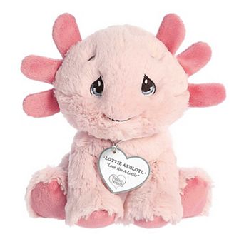 Aurora Small Pink Precious Moments 8.5" Lottie Axolotl Inspirational Stuffed Animal