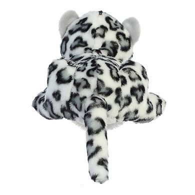 Aurora Medium White Hand Puppet 12" Snow Leopard Interactive Stuffed Animal