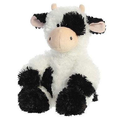 Aurora Medium White Tubbie Wubbies 12" Cow Snuggly Stuffed Animal
