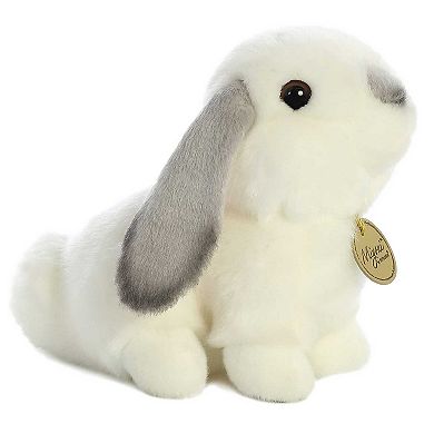 Aurora Small Grey Ears Miyoni 8" Lop Eared Rabbit Adorable Stuffed Animal