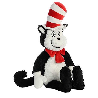 Aurora Large Multicolor Dr. Seuss 18" Cat In The Hat Whimsical Stuffed Animal