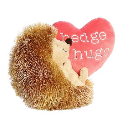 Aurora Small Brown JUST SAYIN' 7" Hedgehugs Hedgie Witty Stuffed Animal