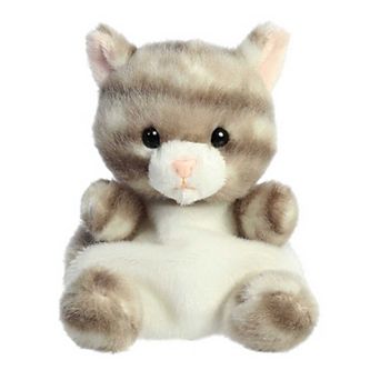 Aurora Mini Gray Palm Pals 5" Silver Kitty Adorable Stuffed Animal
