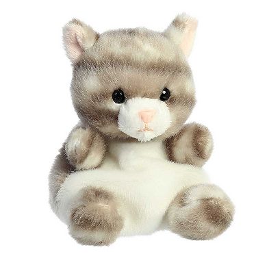 Aurora Mini Gray Palm Pals 5" Silver Kitty Adorable Stuffed Animal